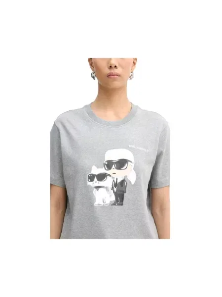 Koszulka Karl Lagerfeld szara
