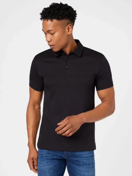BOSS Black Tricou Palosh negru alb