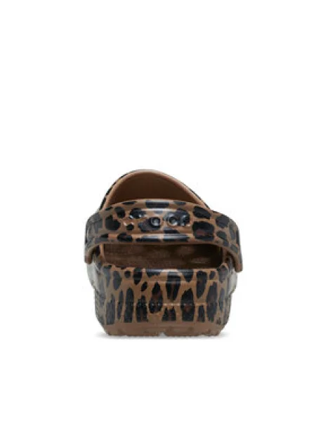 Šľapky Crocs Classic Animal Clog T hnedá