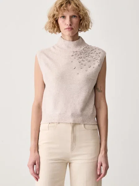 DKNY vesta béžová