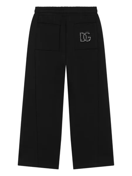Dětské kalhoty Dolce & Gabbana černé