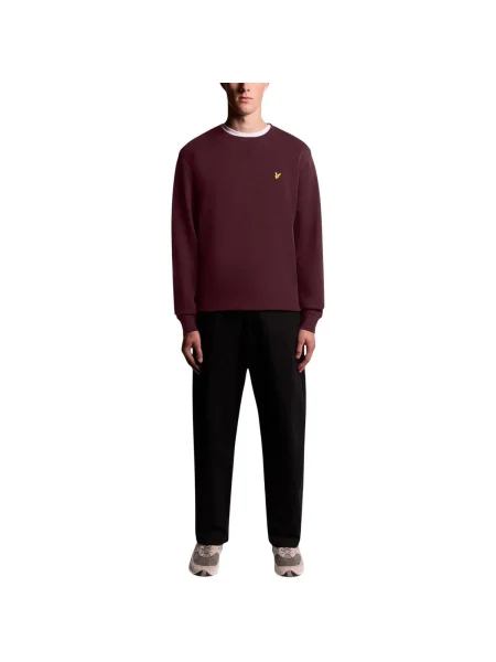 Kerek nyakú szvetter Lyle & Scott piros