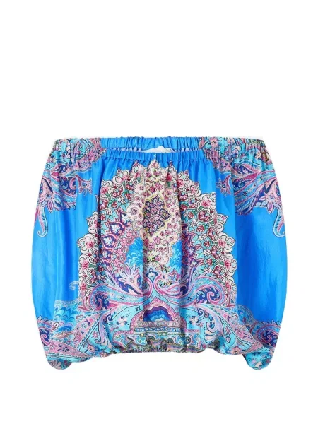 Top Camilla albastru