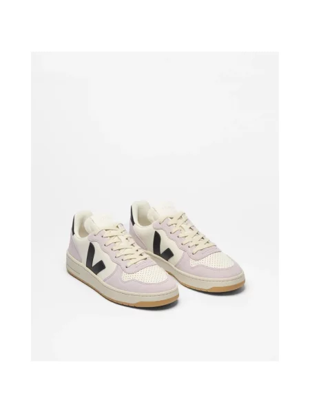 Sneakersy Veja V-10 skórzane fioletowe