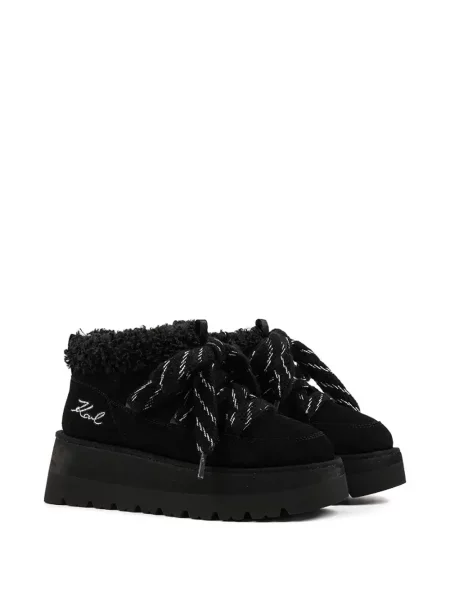 Botine Karl Lagerfeld cu platformă negru