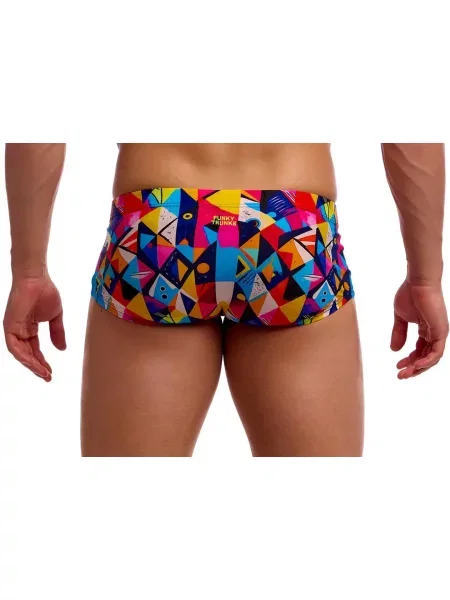 Kąpielówki Funky Trunks Broken Blox trunki czerwone