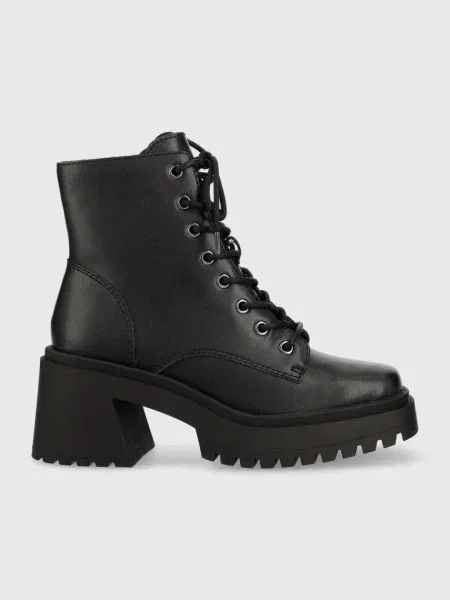 Кожени боти Steve Madden Freeport с висок черно