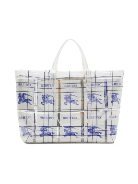 Shopperka Burberry z logo biała