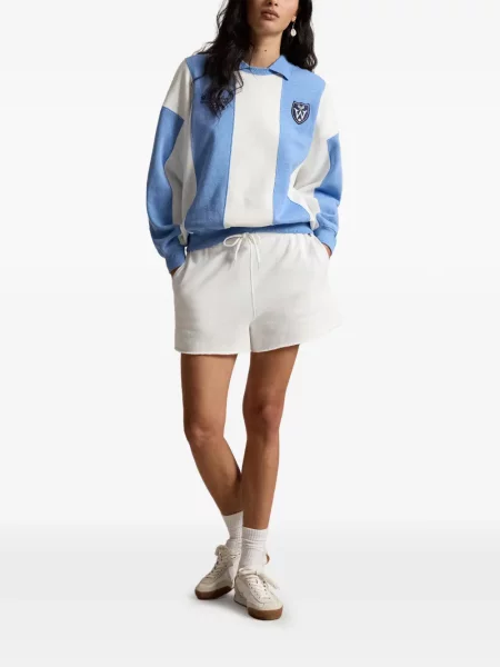 Велурени бягане с яка чорапи Polo Ralph Lauren синьо