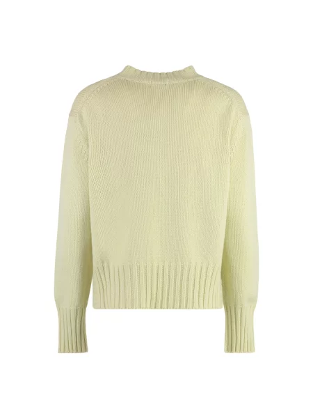 Sweter Malo z okrągłym dekoltem zielony