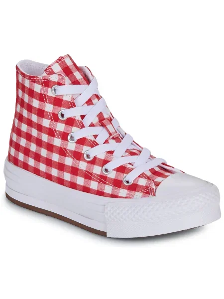 Členkové topánky Converse biela