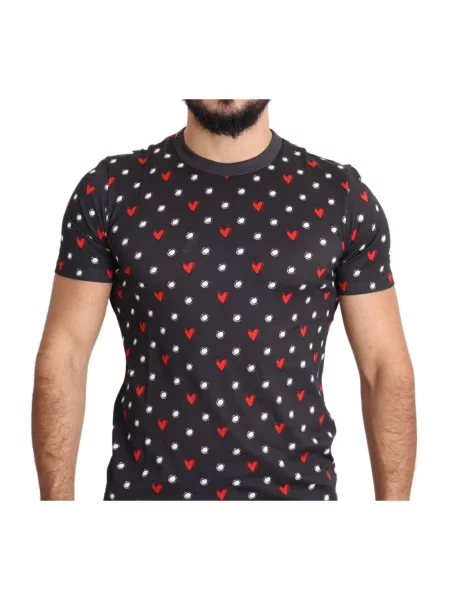 Koszulka Dolce And Gabbana z krótkim rękawem szara