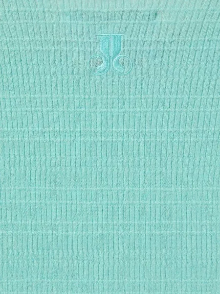 Pulover La Doublej cu decolteu rotund verde