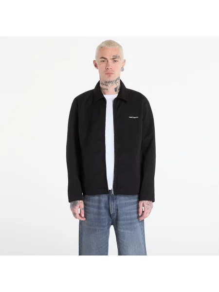 Μπουφάν Carhartt WIP Module Script Jacket UNISEX Black/ White S λευκό