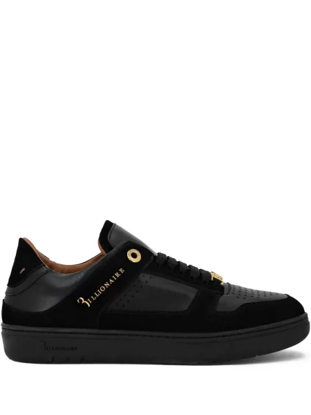 Sneakerși Billionaire din piele de căprioară negru