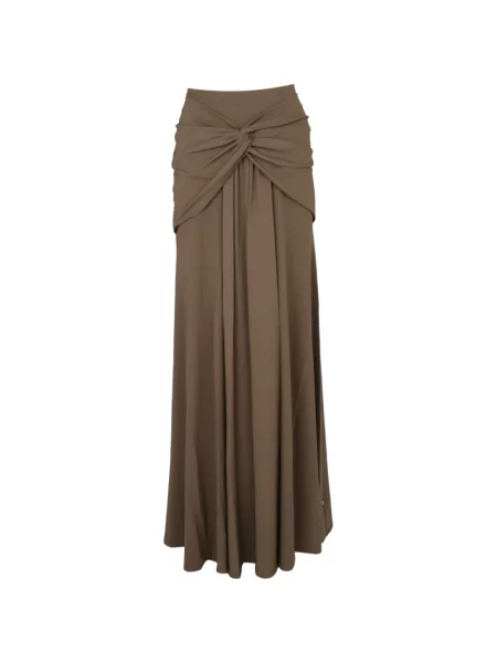 Fusta maxi Roland Mouret drapată verde