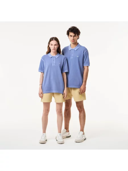 Поло Lacoste голубое