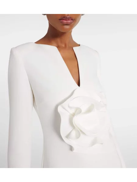 Kvetinové šaty Roland Mouret biela