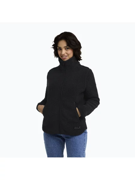 Hanorac de drumeție pentru femei Jack Wolfskin High Curl negru