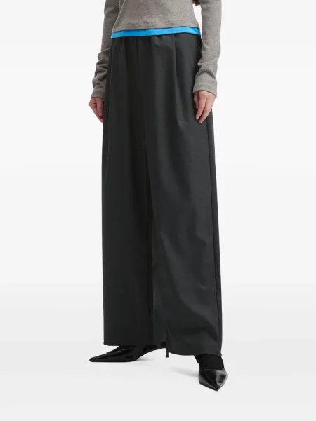 Pantaloni Tout A Coup plisate gri