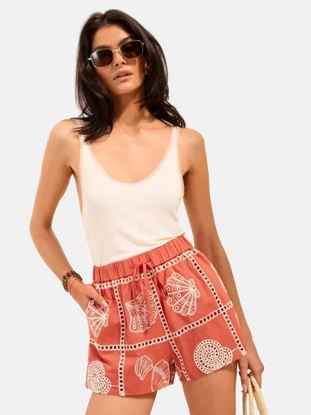 Friends Like These Hlače oranžna bela