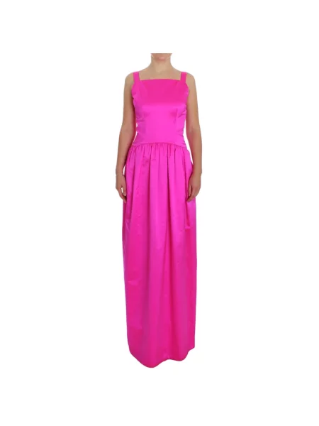 Długa sukienka maxi Dolce And Gabbana różowa
