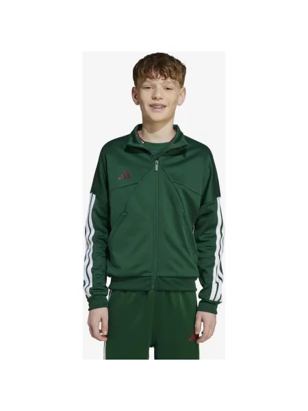 Kurtka Adidas House of Tiro zielona junior biała