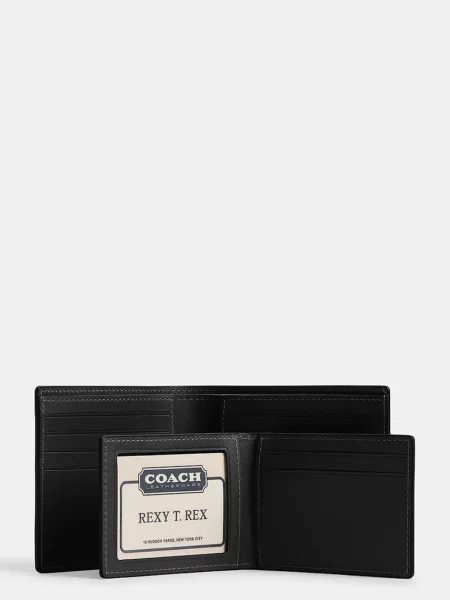 Кожаный кошелек Coach черный