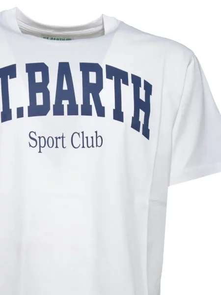 Tricou grafic Mc2 Saint Barth cu imagine alb