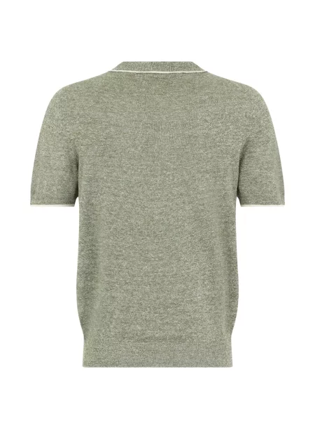 Scurt tricou polo Fedeli verde