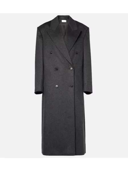 Palton The Row din cașmir gri