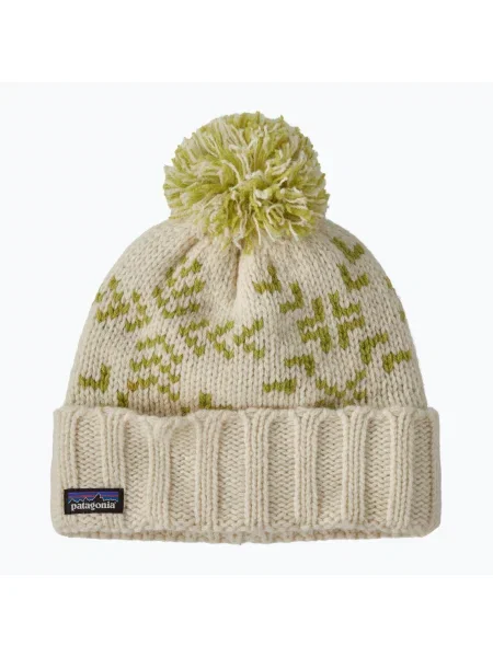 Patagonia Snowbelle вечнозелени люспи/бежово зимна шапка бяло