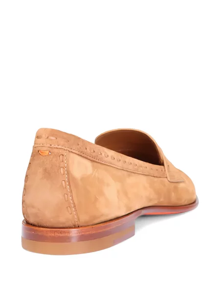 Pantofi loafer Santoni din piele de căprioară