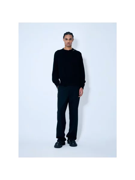 Dzianinowy sweter Marni casual czarny