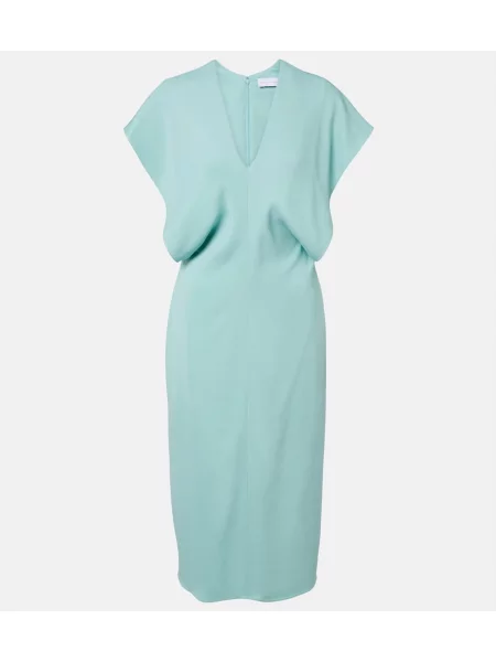 Rochie midi Stella Mccartney drapată albastru