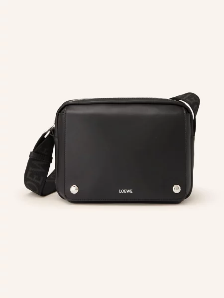 Loewe Torba Na Ramię Pebble Messenger Medium schwarz czarna