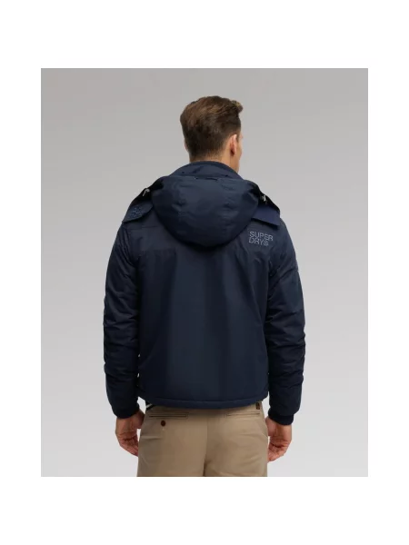 Kurtka z kapturem Superdry Arctic Windcheater granatowy S niebieska