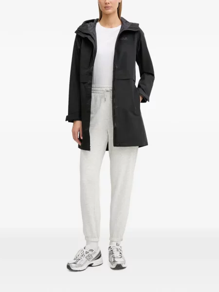 Palton Jack Wolfskin cu glugă cu imagine negru
