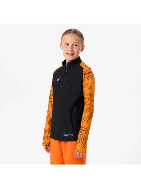 Bluza piłkarska na krótki dla dzieci Kipsta Viralto Wavy Club czarna