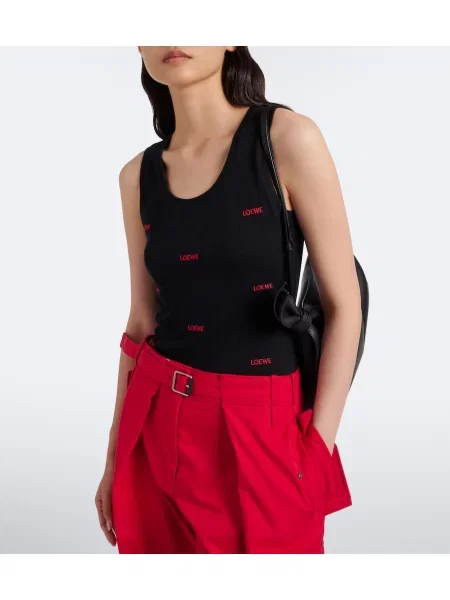 Top Loewe tricotate cu autograf negru