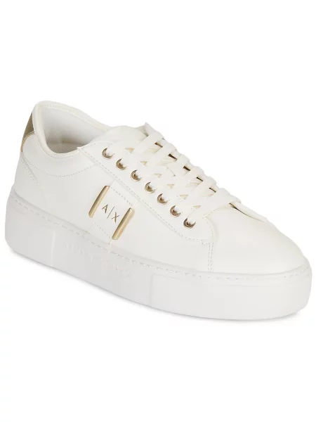 Sneakerși Armani Exchange alb
