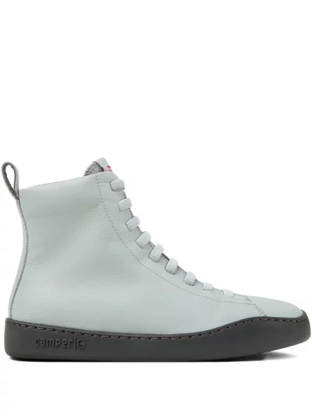 Sneakerși Camper cu șireturi din piele gri
