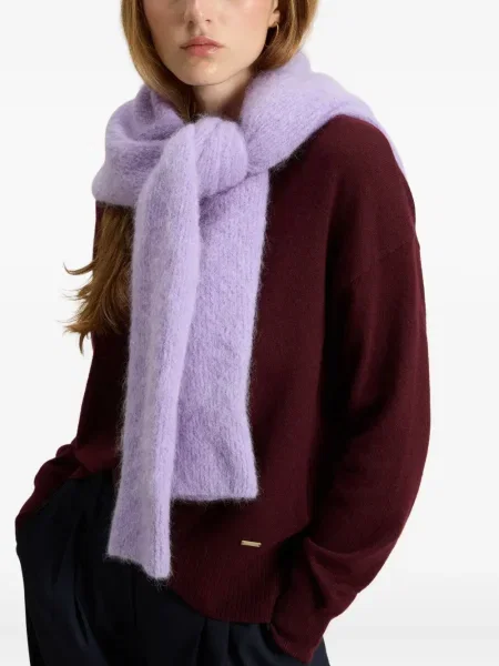 Pulover Woolrich cu decolteu rotund roșu