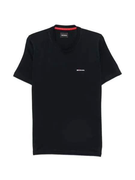 Tricou Kiton cu broderie albastru