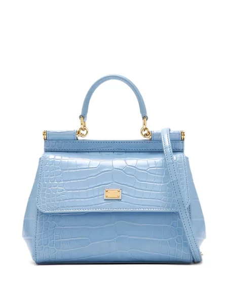 Geantă shopper Dolce & Gabbana albastru