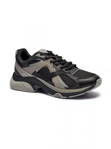 Michael Kors Sneakers LEO cu adaos de piele negru