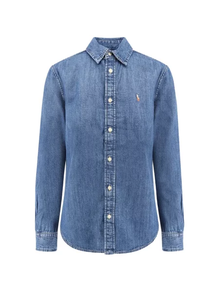 Căciulă Polo Ralph Lauren din țesătură twill cu autograf cu cordon albastru