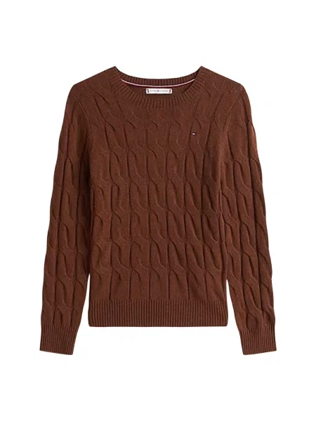 Sweter Tommy Hilfiger brązowy