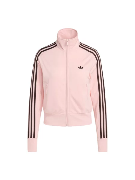 ADIDAS ORIGINALS Mikina Firebird Classic tmavě hnědá / světle růžová