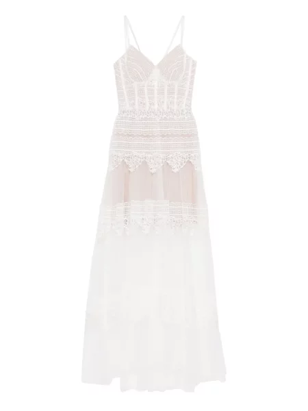 Rochie Saiid Kobeisy din dantelă alb